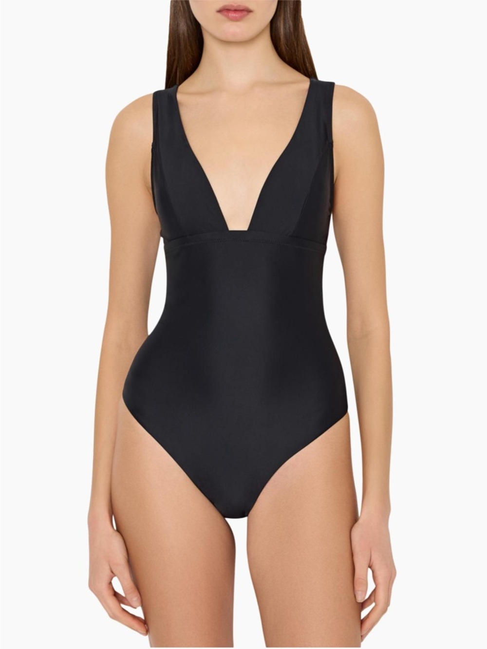 Milly Plunging V-neck One-Piece Swimsuit. Size L. MSRP $350